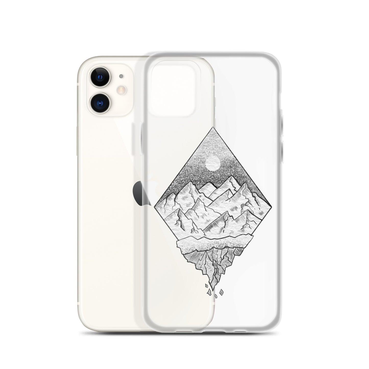 Crack On Top - iPhone 11 / 11 Pro / 11 Pro Max / 12 / 12 mini / 12 Pro / 13 mini / 13 / 14 / 14 Plus / SE - clear case